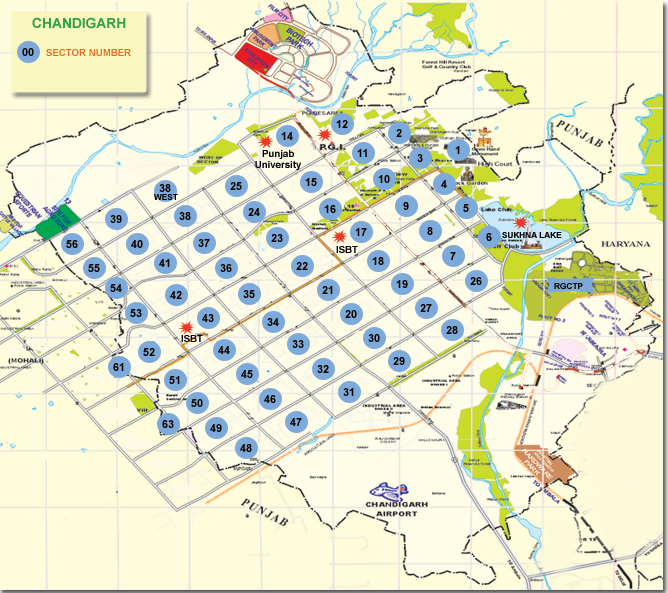 Chandigarh Map