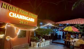 night food street in chandigarh